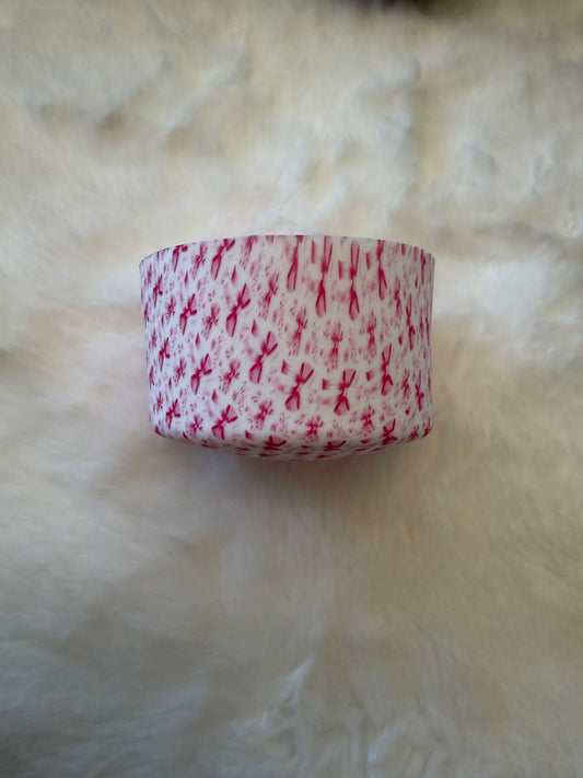 Pink Bow Print Tumbler Boot