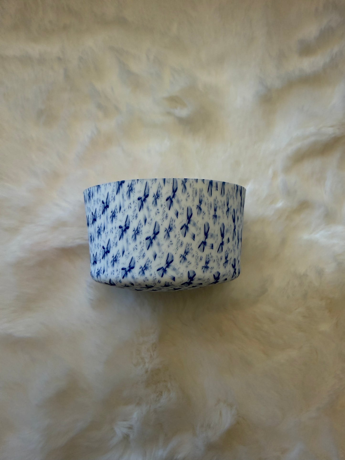 Blue Bow Print Tumbler Boot